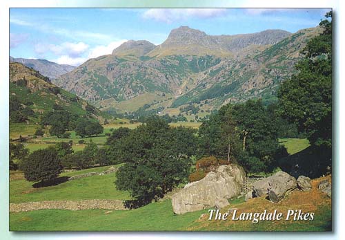 The Langdale Pikes postcards
